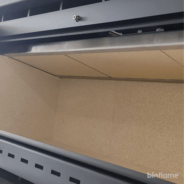 Interior amplo do Recuperador de Calor a Lenha – Adf Linea 100