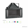 Recuperador de Calor a Lenha em Ferro Fundido - Invicta 840 Horizontal com Registo