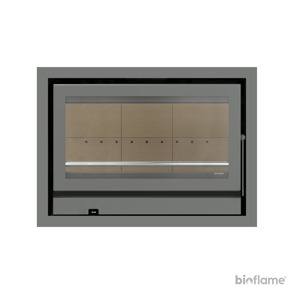 Recuperador de Calor a Lenha Solzaima Rialto Eco 80 com Moldura de 4 lados de 4,4 cm