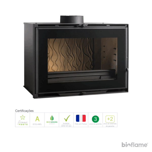Recuperador de Calor a Lenha Ventilado - Invicta 800 Grand Angle Turbo