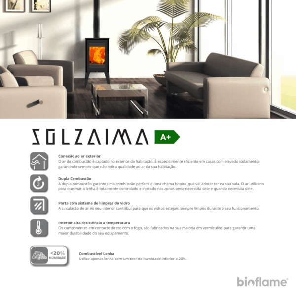 Salamandra a Lenha - Solzaima M20 Eco