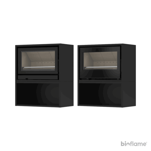 Salamandra a Lenha com Ventilação - Solzaima Back Box Eco