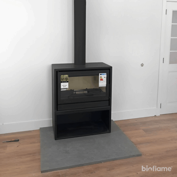 Salamandra a Lenha com Ventilação - Solzaima Back Box Eco