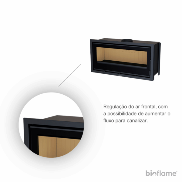 Recuperador de Calor Bronpi Cairo 110 com regulação do ar frontal