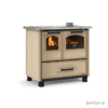 Fogão a lenha Nordica Extraflame Family 4,5 em Cappuccino