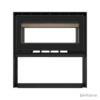 Salamandra a Lenha ADF Linea 85 L Dupla Face vista frontal com fundo branco