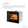 Recuperador de Calor a Lenha Hergom C-16/70 HF com vidro limpo para visão das chamas