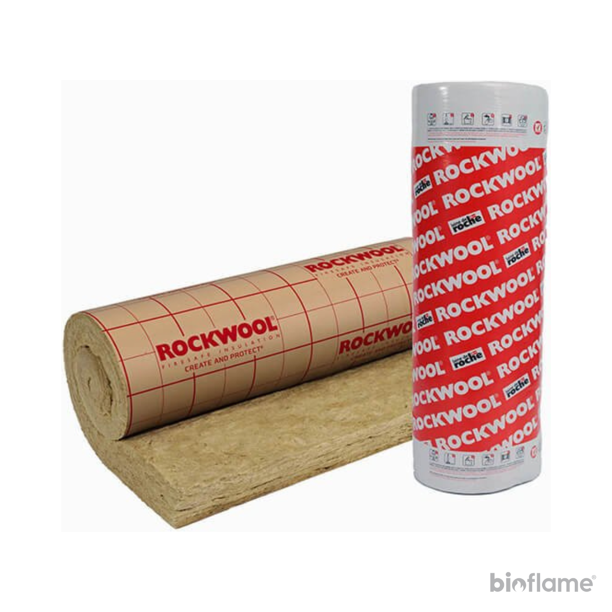Manta de Lã de Rocha Revestida a Papel Kraft - Tria Manta 121 Rockwool