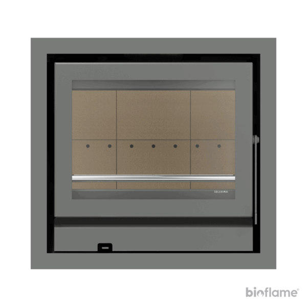 Recuperador de Calor a Lenha Canalizável e com Ventilação – Siena Eco 60 com moldura 4 lados de 4,4cm
