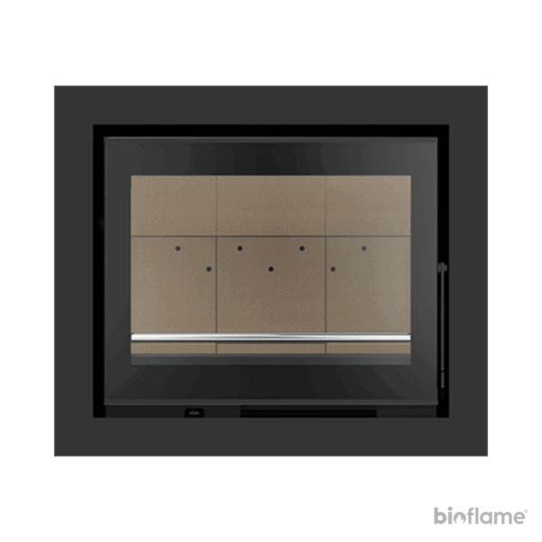 Recuperador de Calor a Lenha Canalizável – Solzaima Urano Vitro Eco 70 com moldura 4 lados 4,4cm