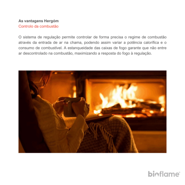 Sistema de controlo da combustão do Recuperador de Calor para aquecimento Central a Lenha - Hergom Dero SE.