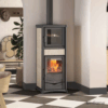 Salamandra a Lenha com Forno - Nordica Extraflame Rossella Plus Forno creme a assar comida