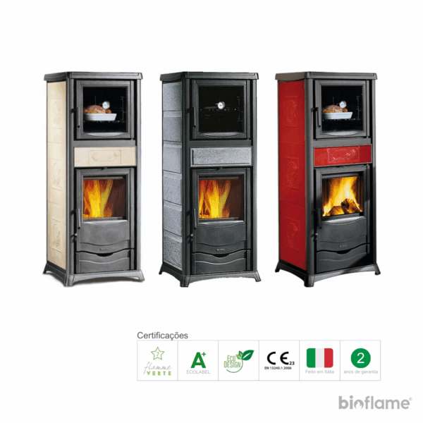 Garantia de 2 anos Salamandra a Lenha com Forno - Nordica Extraflame Rossella Plus Forno