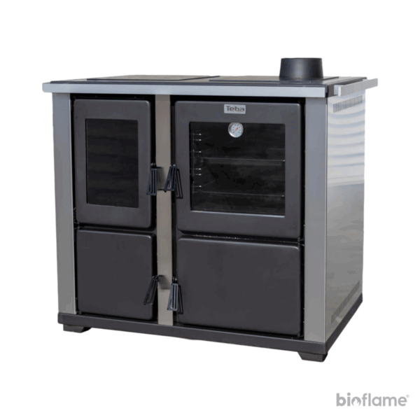 Fogão a Lenha Teba Therm TKS-18 na diagonal direita