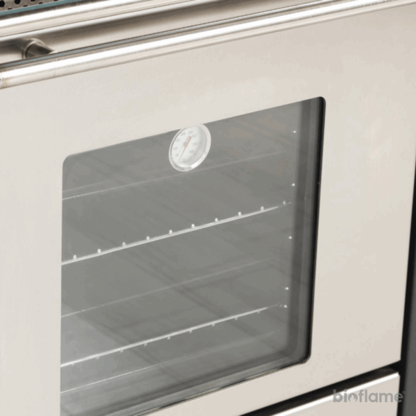 Forno integrado no Fogão a Lenha e Pellets para Aquecimento Central - Teba Therm TPW-23.