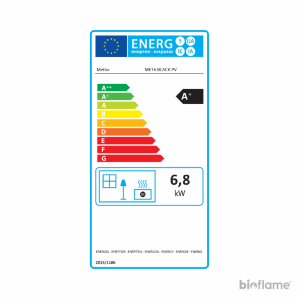 Fogão a Lenha - Metlor ME16 Black PV