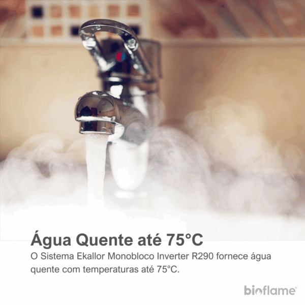 Bomba Calor para Aquecimento Central - Ekallor Monobloco Inverter R290