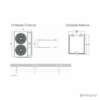 Bomba Calor para Aquecimento Central - Ekallor Split Inverter