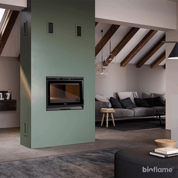 Recuperador de Calor a Lenha Ventilado - Invicta 700 Éthéra Plus Turbo