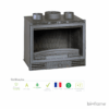 Recuperador de Calor a Lenha Ventilado - Invicta 700 Grand Vision Turbo