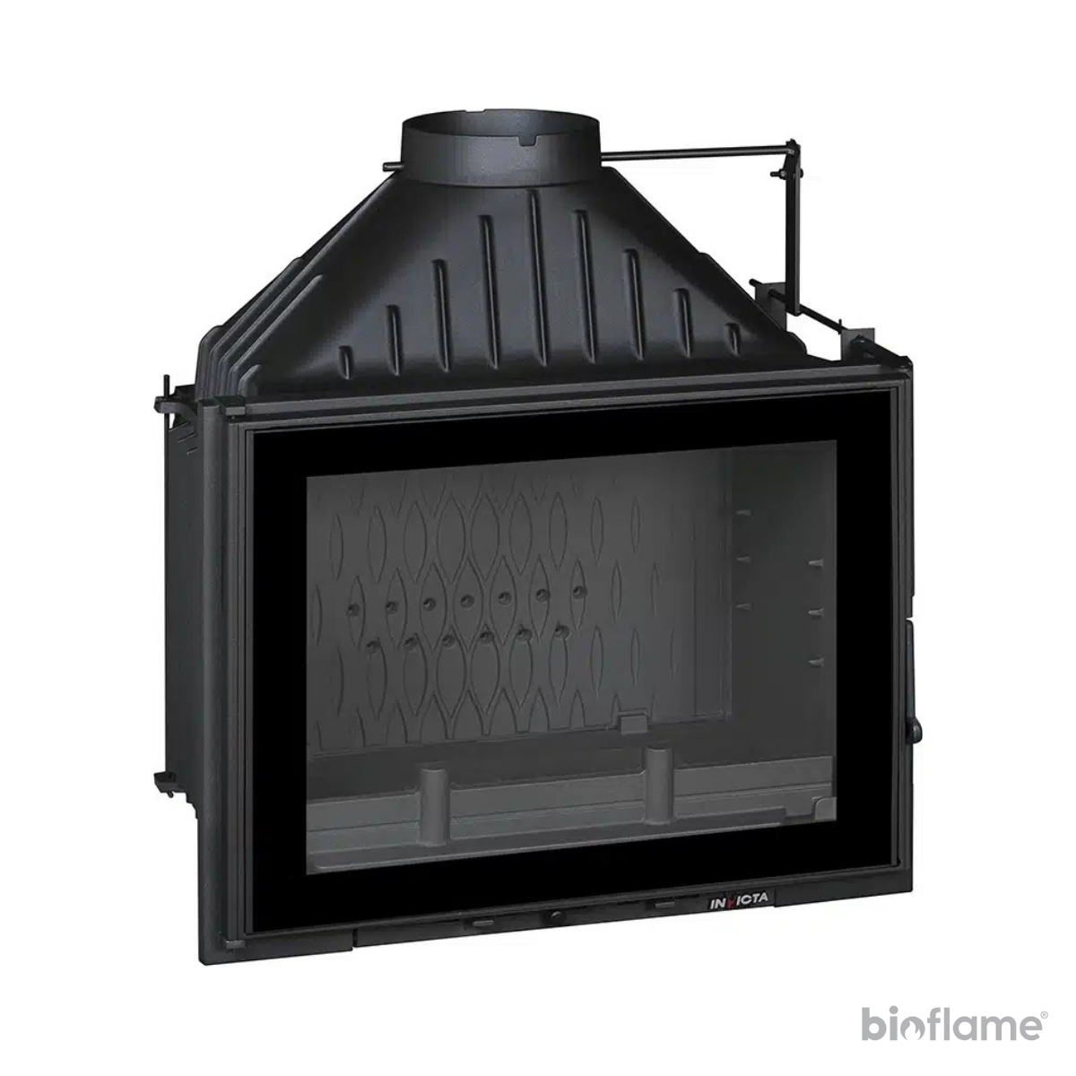Recuperador de Calor a Lenha em Ferro Fundido - Invicta 700 Grand Angle com Registo