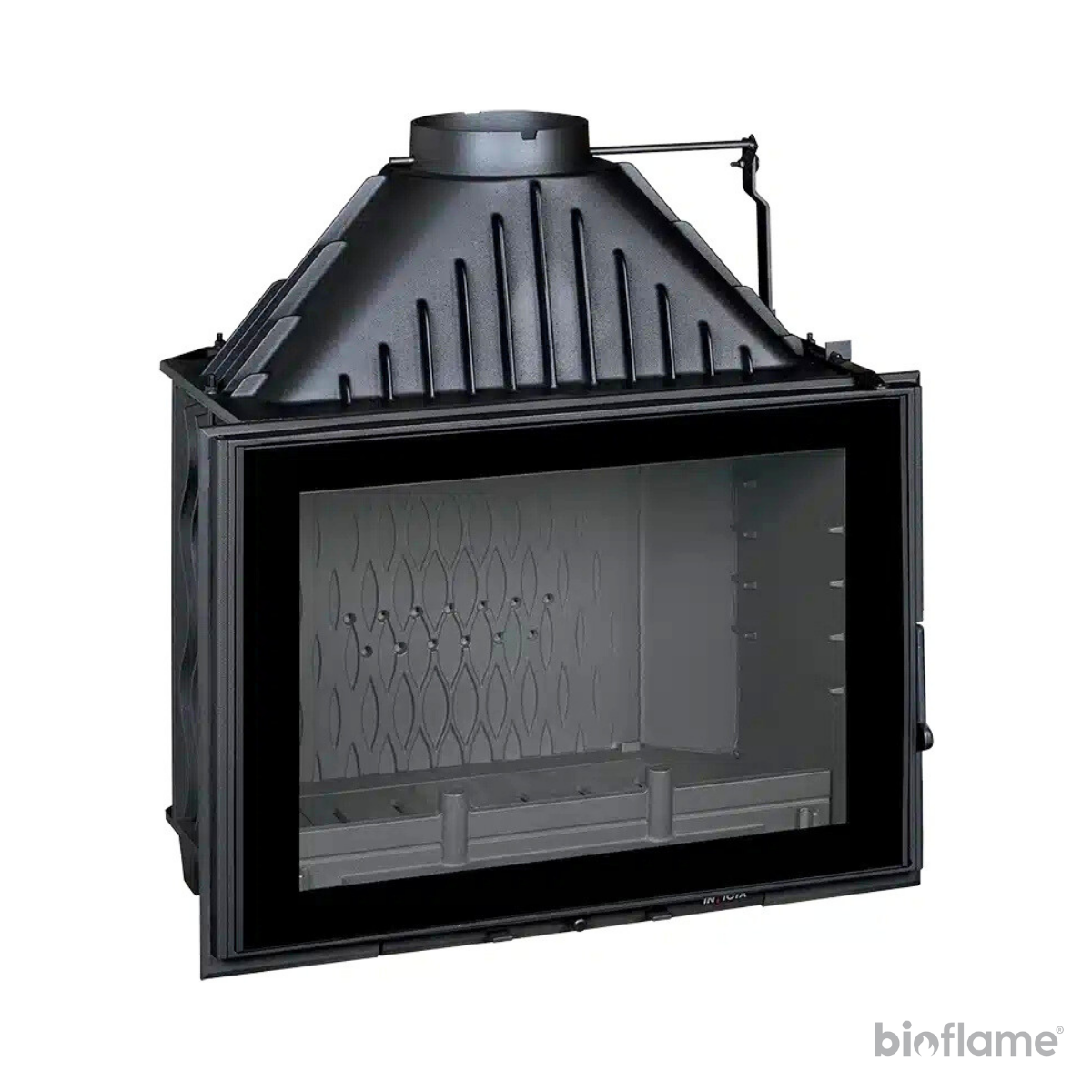 Recuperador de Calor a Lenha em Ferro Fundido - Invicta 800 Grand Angle com Registo