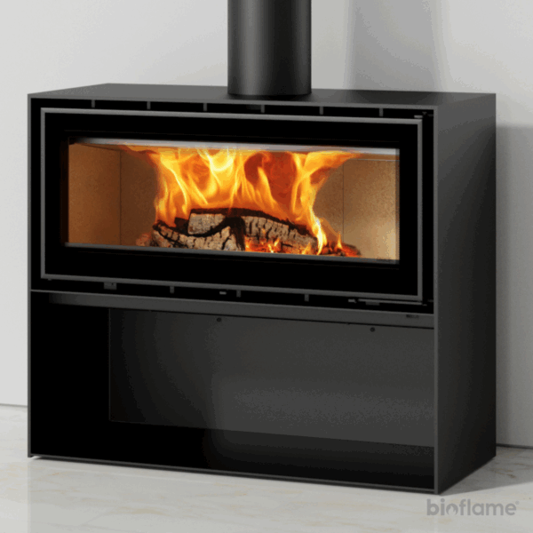 Salamandra a Lenha - Adf Linea 100 com Lenheiro